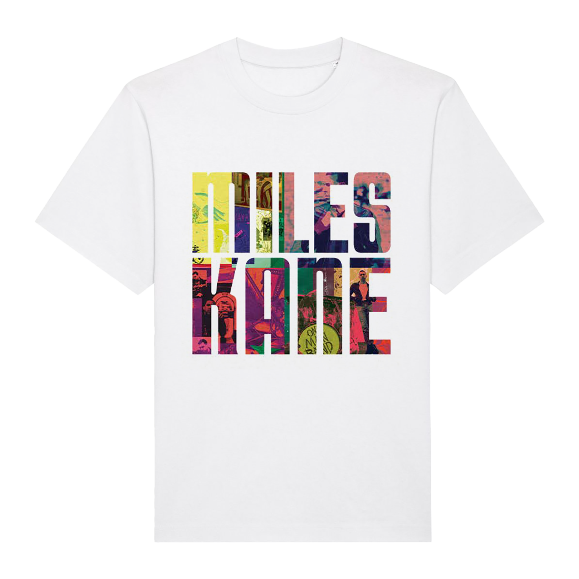 Miles Kane - White Infill Text Tee