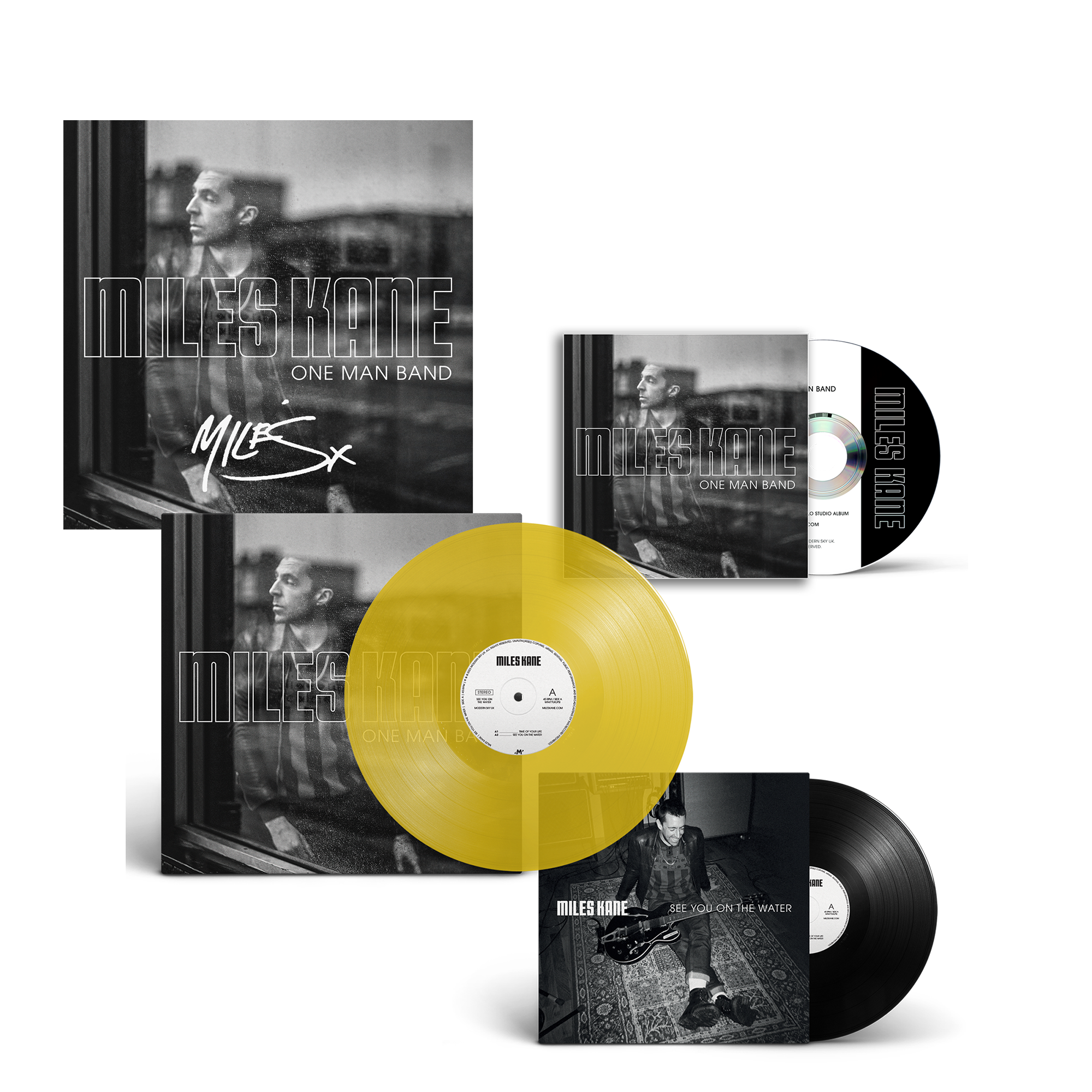 Transparent Yellow LP + 7 inch ‘(EXCLUSIVE BONUS TRACKS) + Standard CD + Signed Print